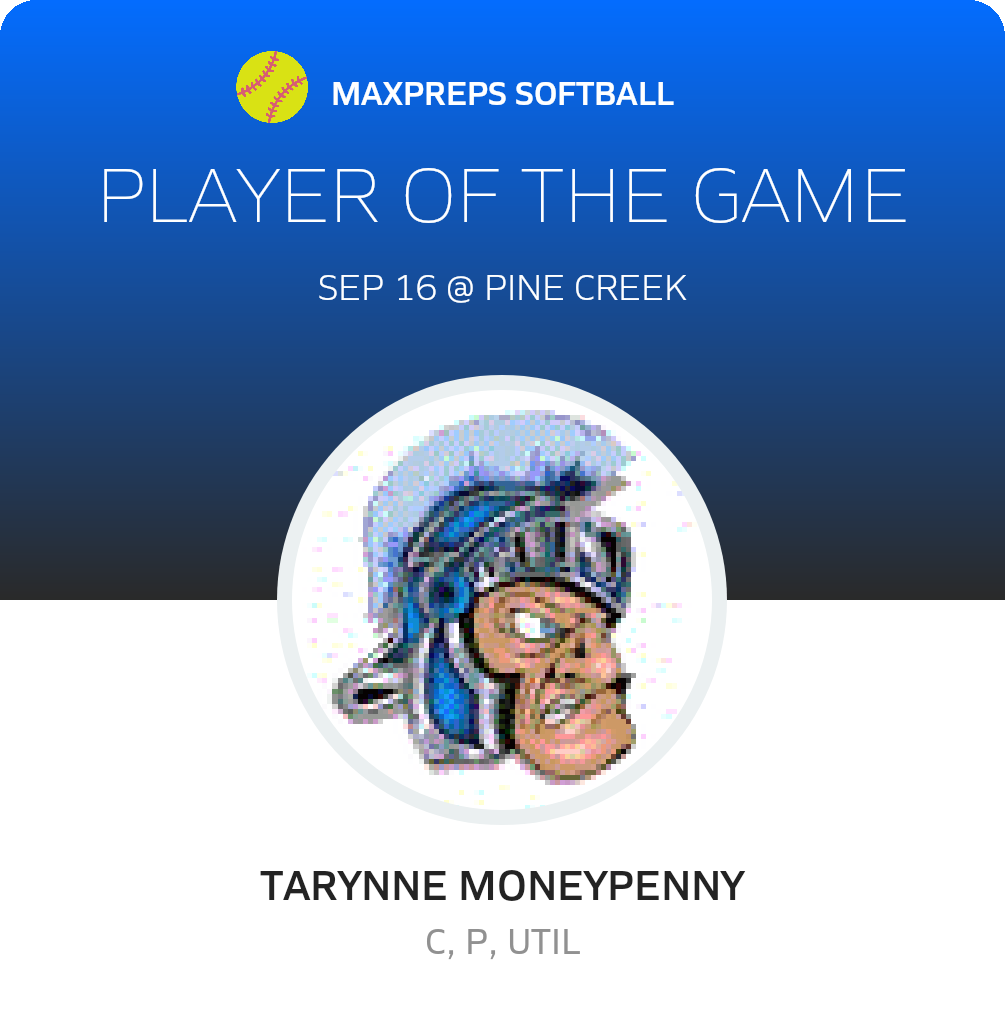 #24 Tarynne Moneypenny Player of the Game badge
