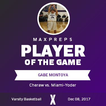 #34 Gabe Montoya Player of the Game badge