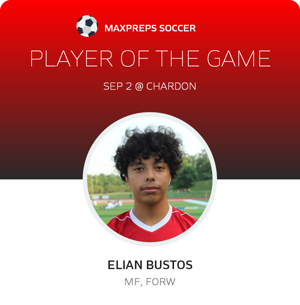 #34 Elian Bustos Player of the Game badge