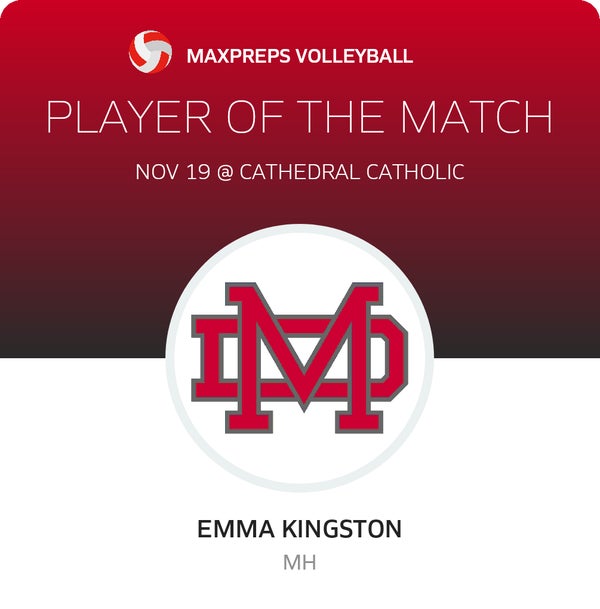 #30 Emma Kingston Player of the Game badge