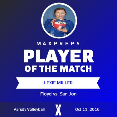 #6 Lexie Miller Player of the Game badge