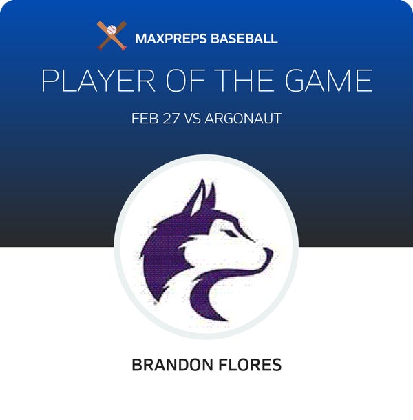 #21 Brandon Flores Player of the Game badge