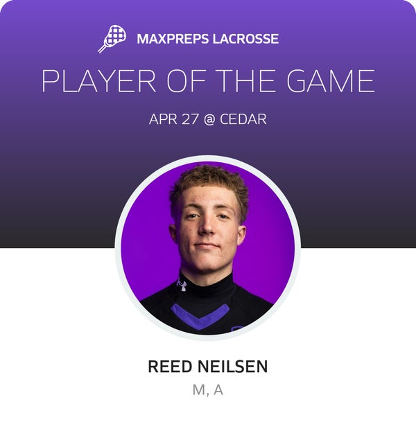 #2 Reed Neilsen Player of the Game badge