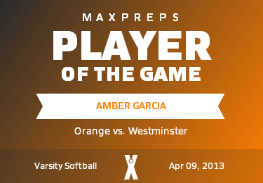 Amber Garcia Player of the Game badge