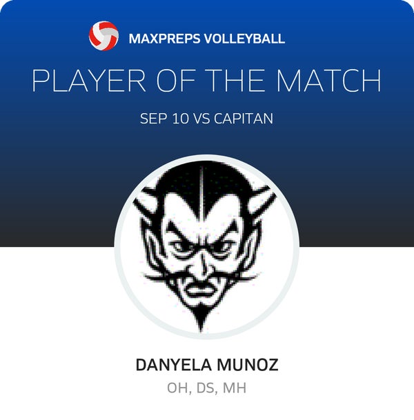 #9 Danyela Munoz Player of the Game badge