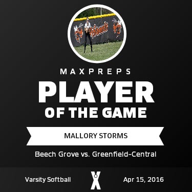 #7 Mallory Storms Player of the Game badge