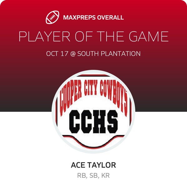 #21 Ace Taylor Player of the Game badge