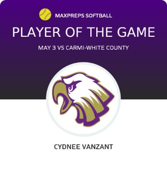 Cydnee Vanzant Player of the Game badge