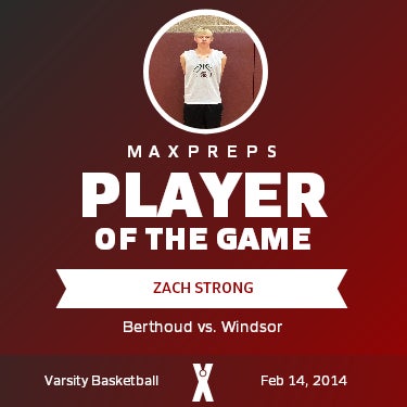 #33 Zach Strong Player of the Game badge