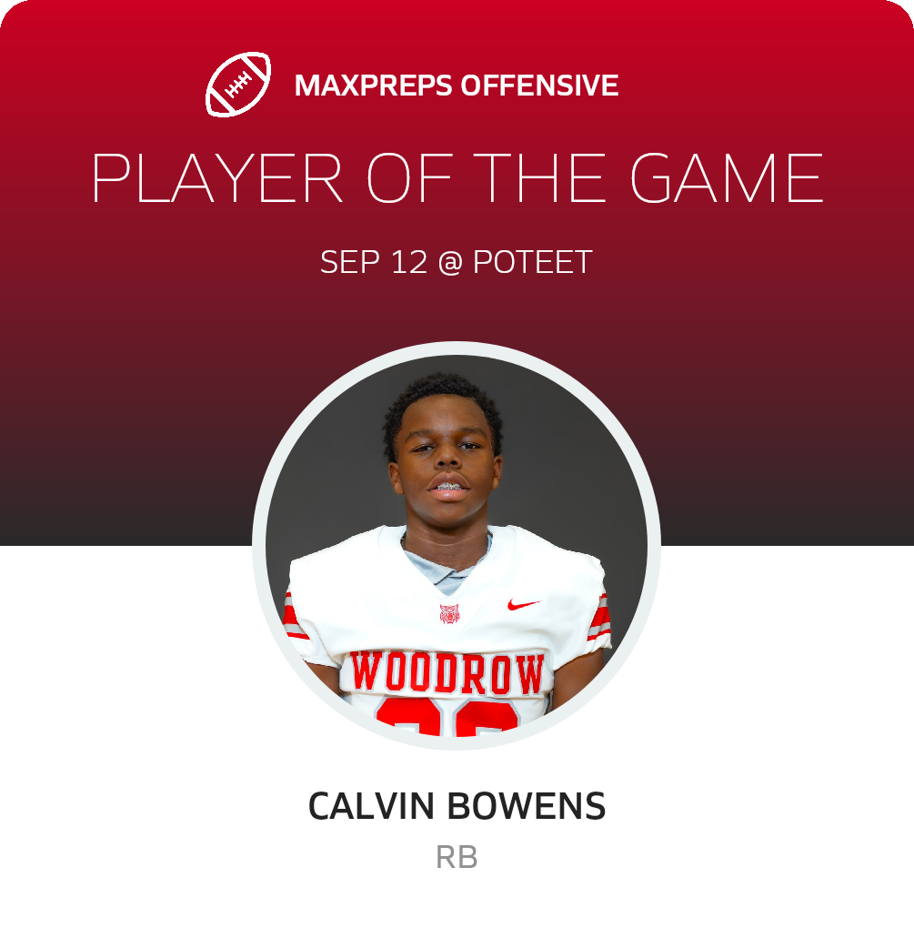 #26 Calvin Bowens Player of the Game badge