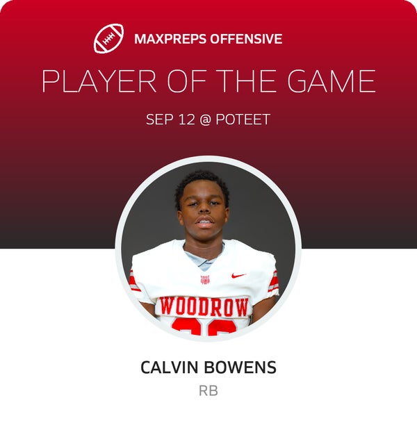 #26 Calvin Bowens Player of the Game badge
