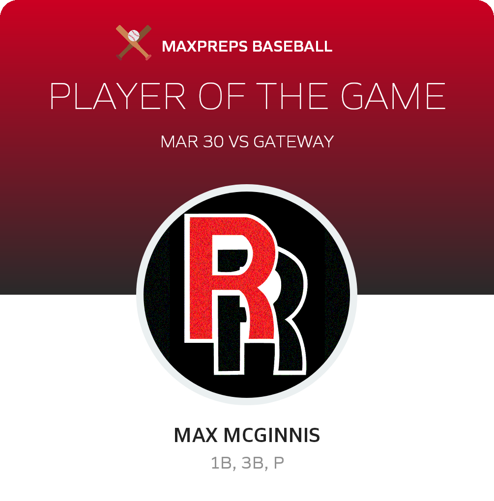 #11 Max McGinnis Player of the Game badge