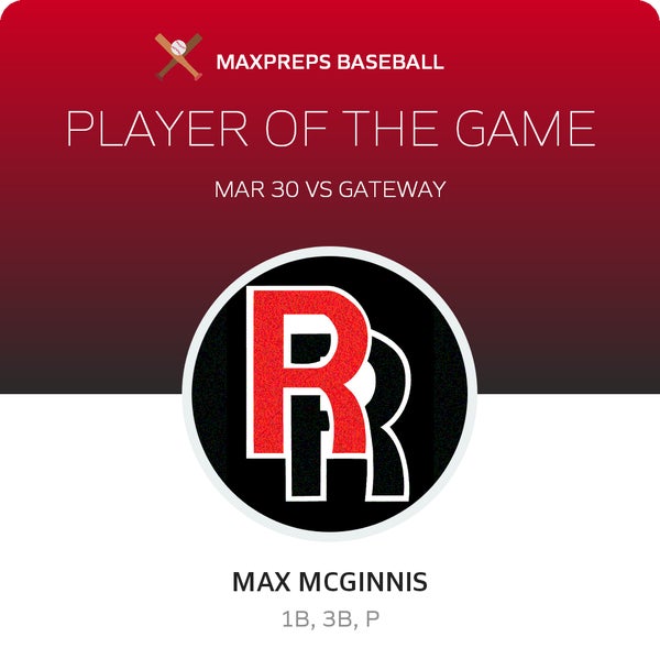 #11 Max McGinnis Player of the Game badge