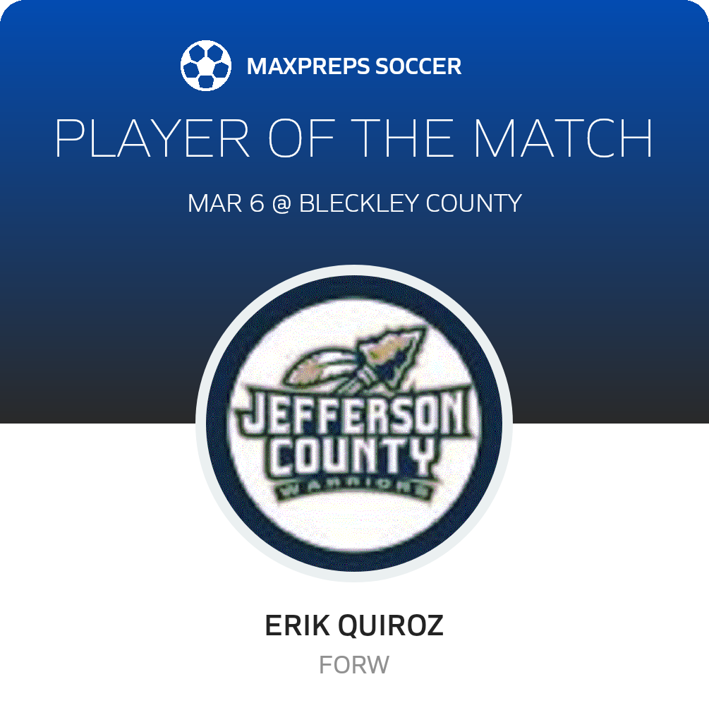 #41 Erik Quiroz Player of the Game badge