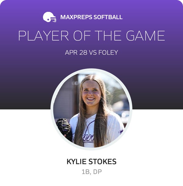 #14 Kylie Stokes Player of the Game badge