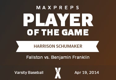 #15 Harrison Schumaker Player of the Game badge