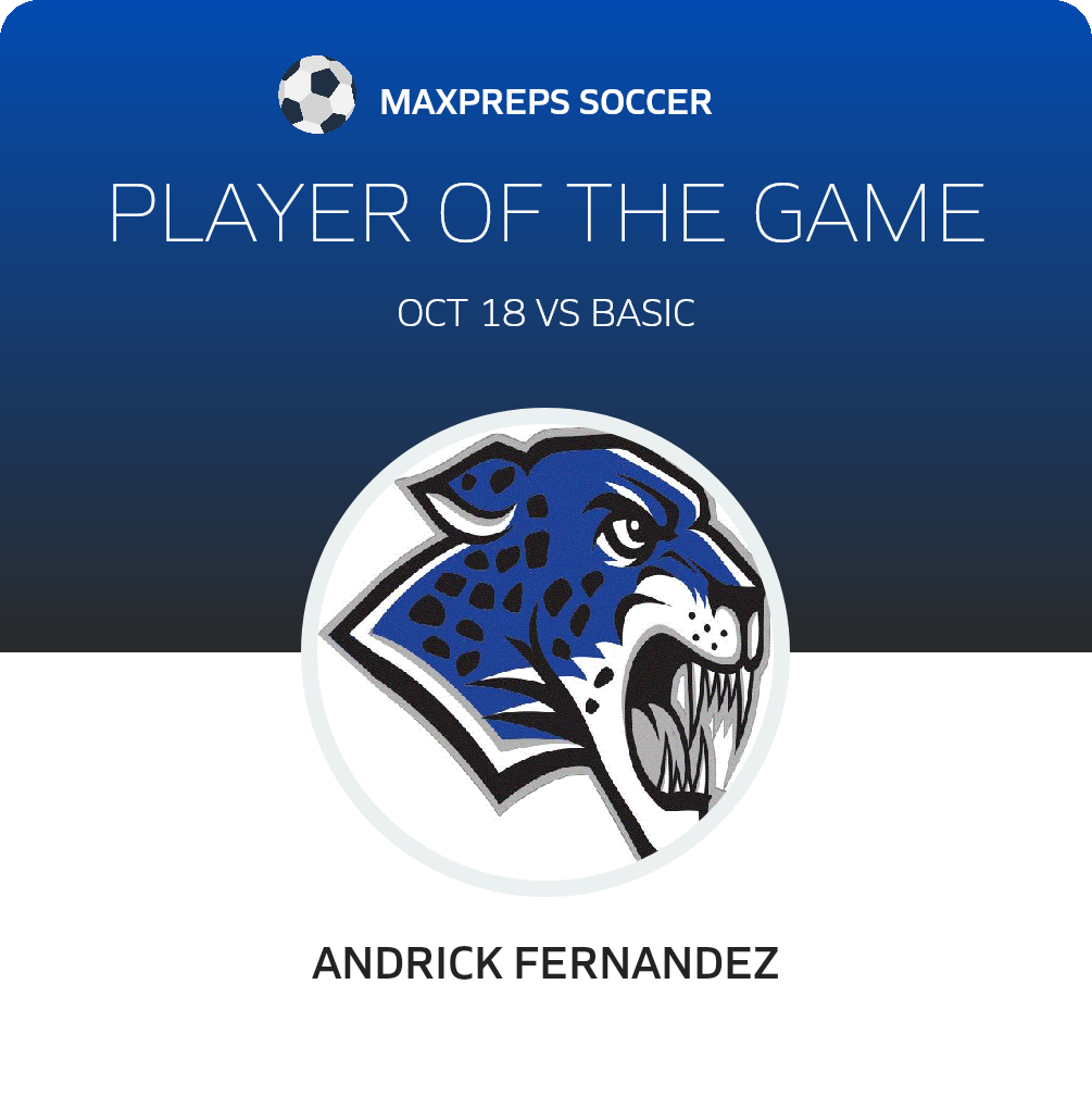 #6 Andrick Fernandez Player of the Game badge