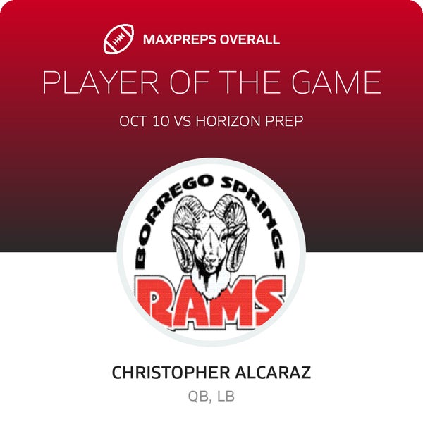 #3 Christopher Alcaraz Player of the Game badge