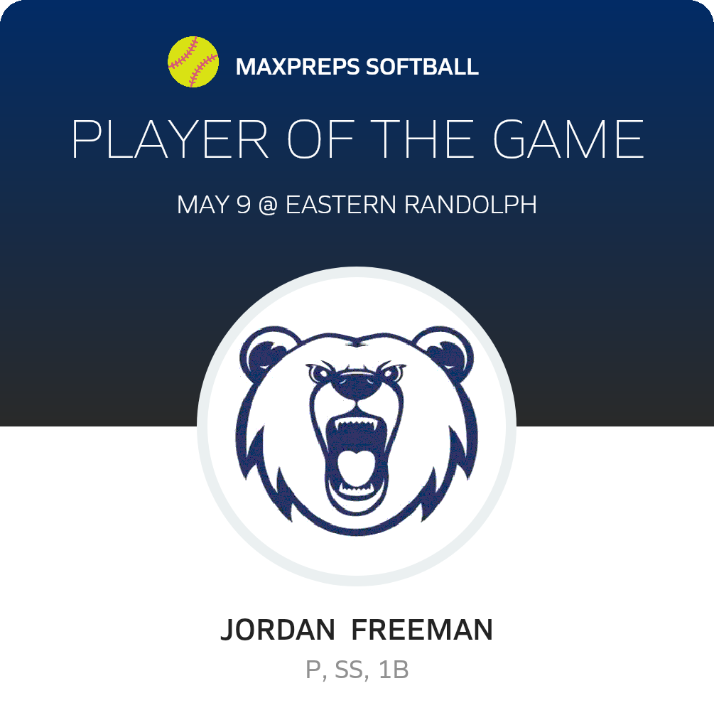 #5 Jordan  Freeman Player of the Game badge