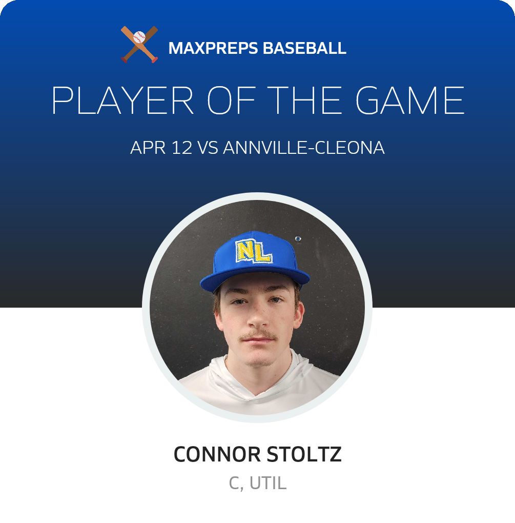 #19 Connor Stoltz Player of the Game badge
