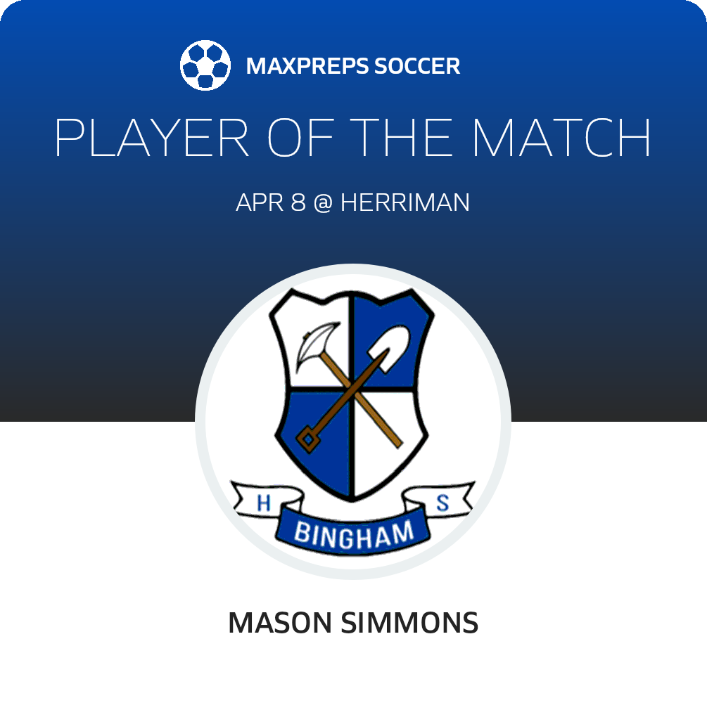 #2 Mason Simmons Player of the Game badge