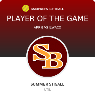 #1 Summer Stigall Player of the Game badge