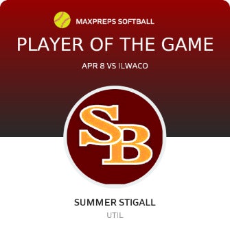 #1 Summer Stigall Player of the Game badge