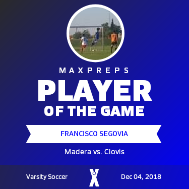#1 Francisco Segovia Player of the Game badge