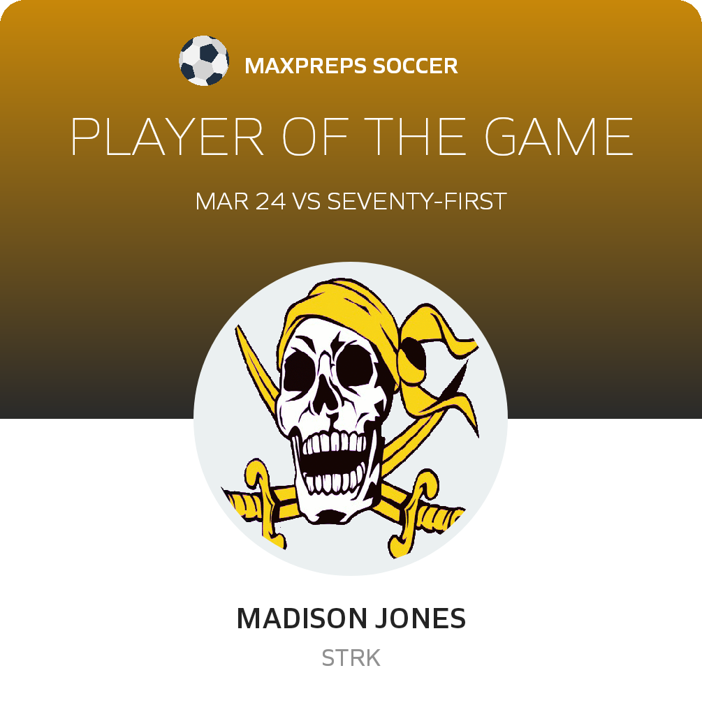 #4 Madison Jones Player of the Game badge