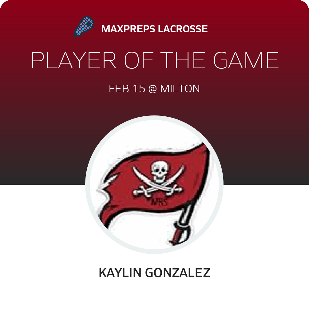 #45 Kaylin Gonzalez Player of the Game badge