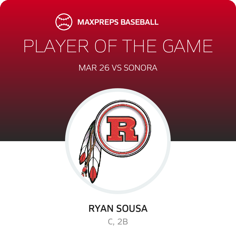 #34 Ryan Sousa Player of the Game badge
