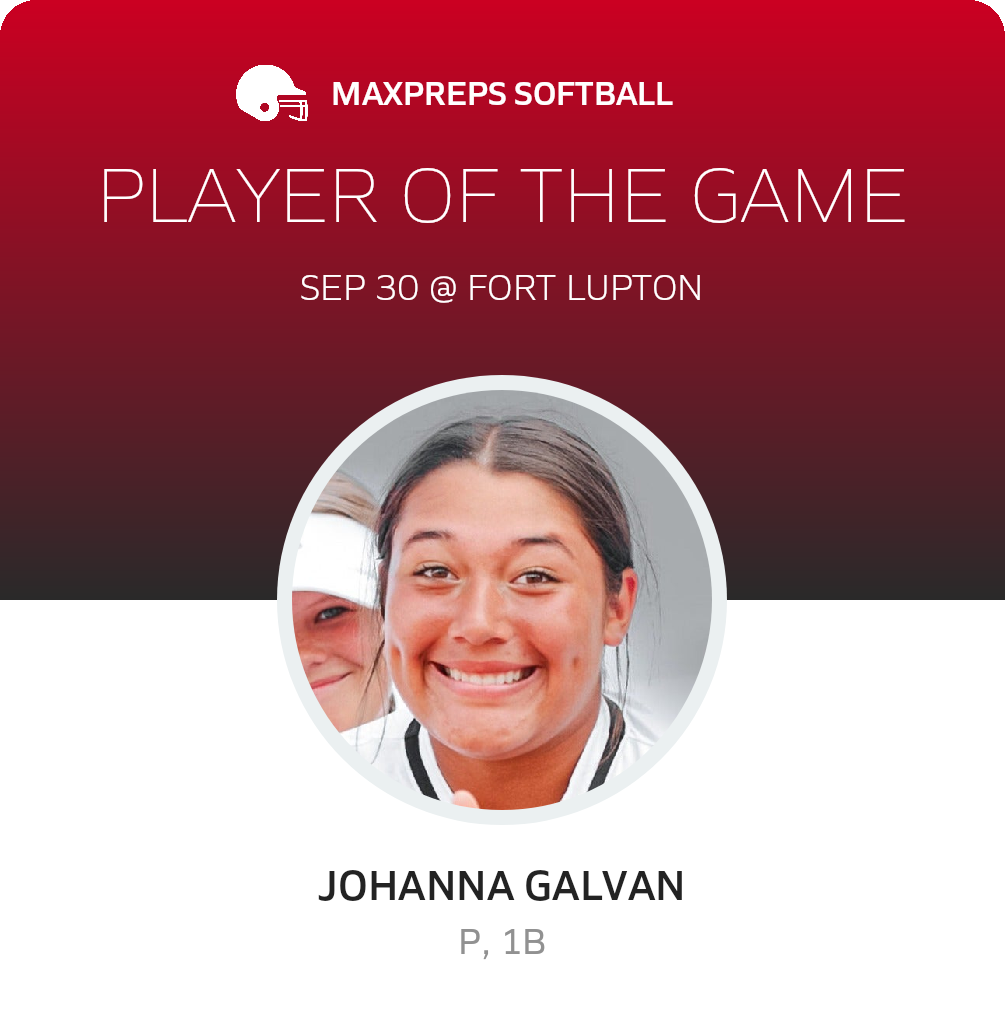 #35 Johanna Galvan Player of the Game badge