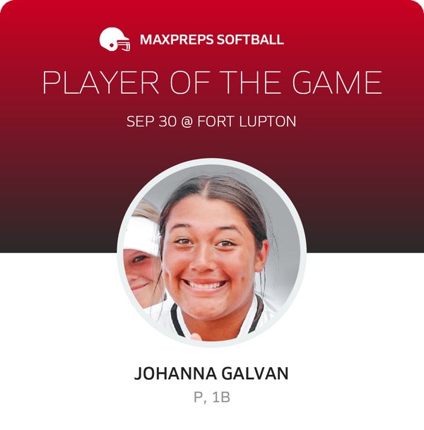 #35 Johanna Galvan Player of the Game badge
