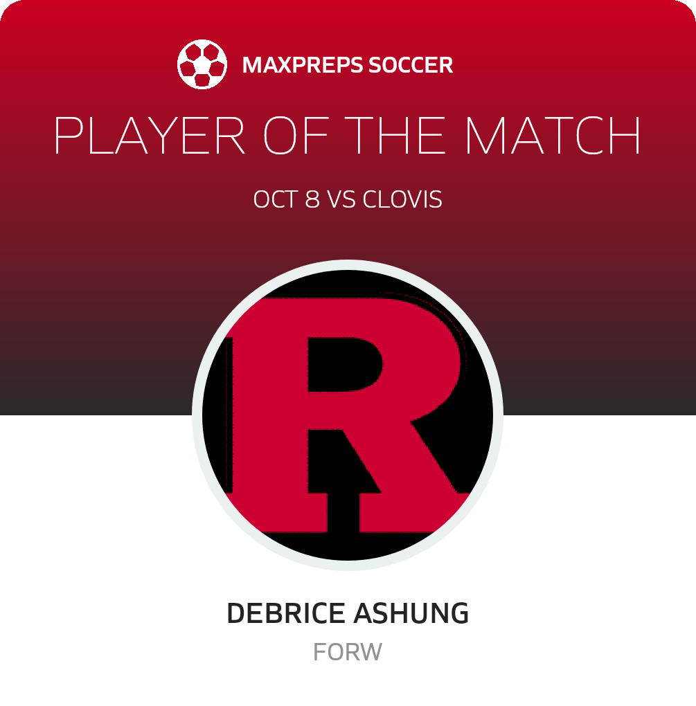 #9 Debrice Ashung Player of the Game badge