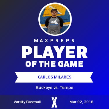 #9 Carlos Milares Player of the Game badge