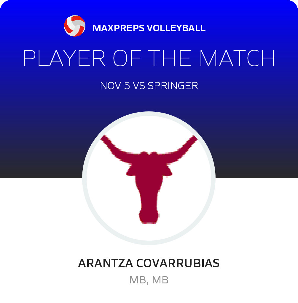 #7 Arantza Covarrubias Player of the Game badge