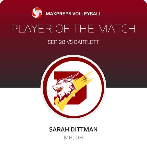 #5 Sarah Dittman Player of the Game badge