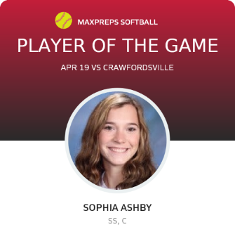 #2 Sophia Ashby Player of the Game badge