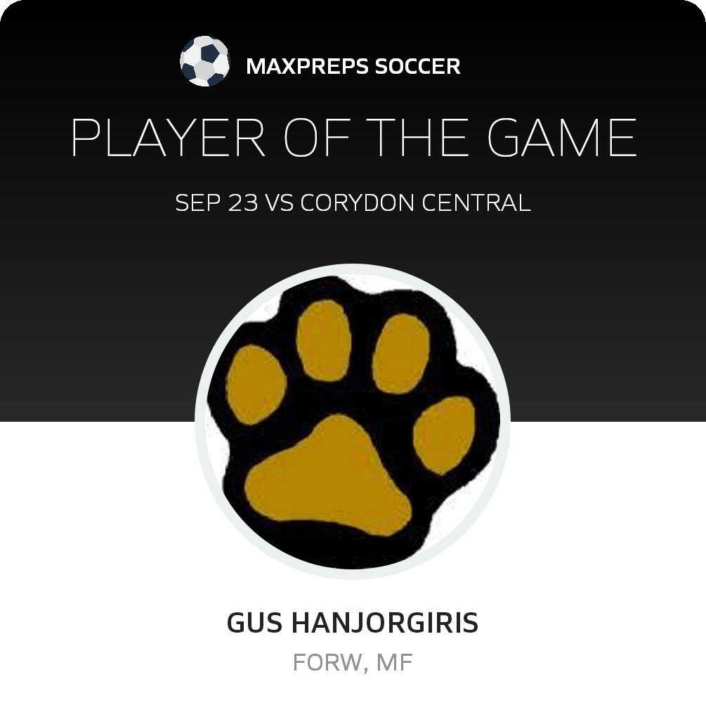 #12 James Hanjorgiris Player of the Game badge