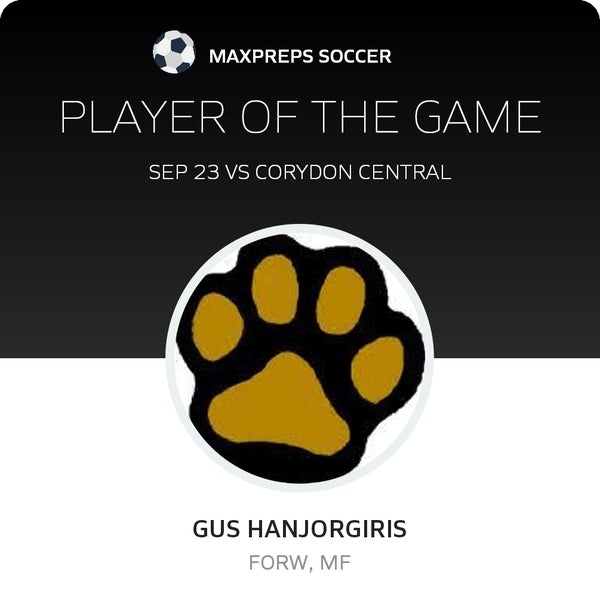 #12 James Hanjorgiris Player of the Game badge