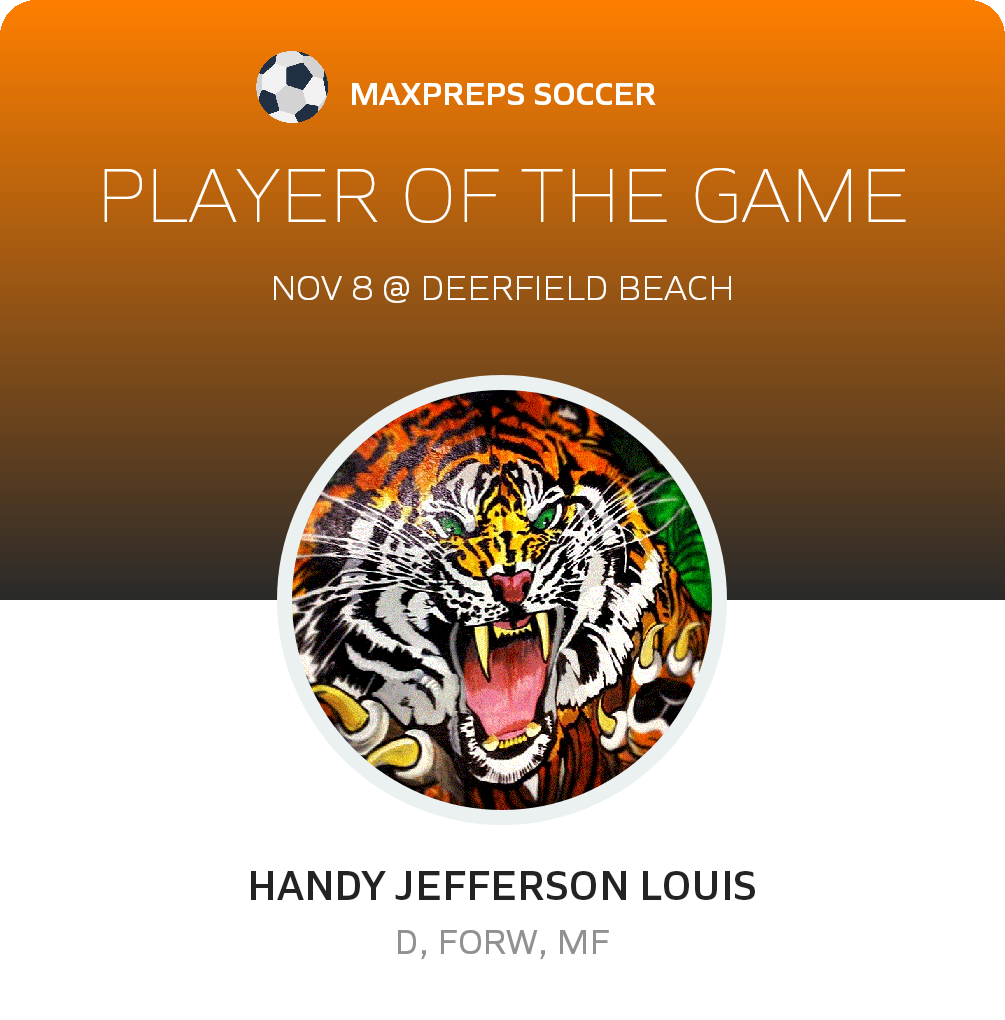 #11 H. Louis Player of the Game badge