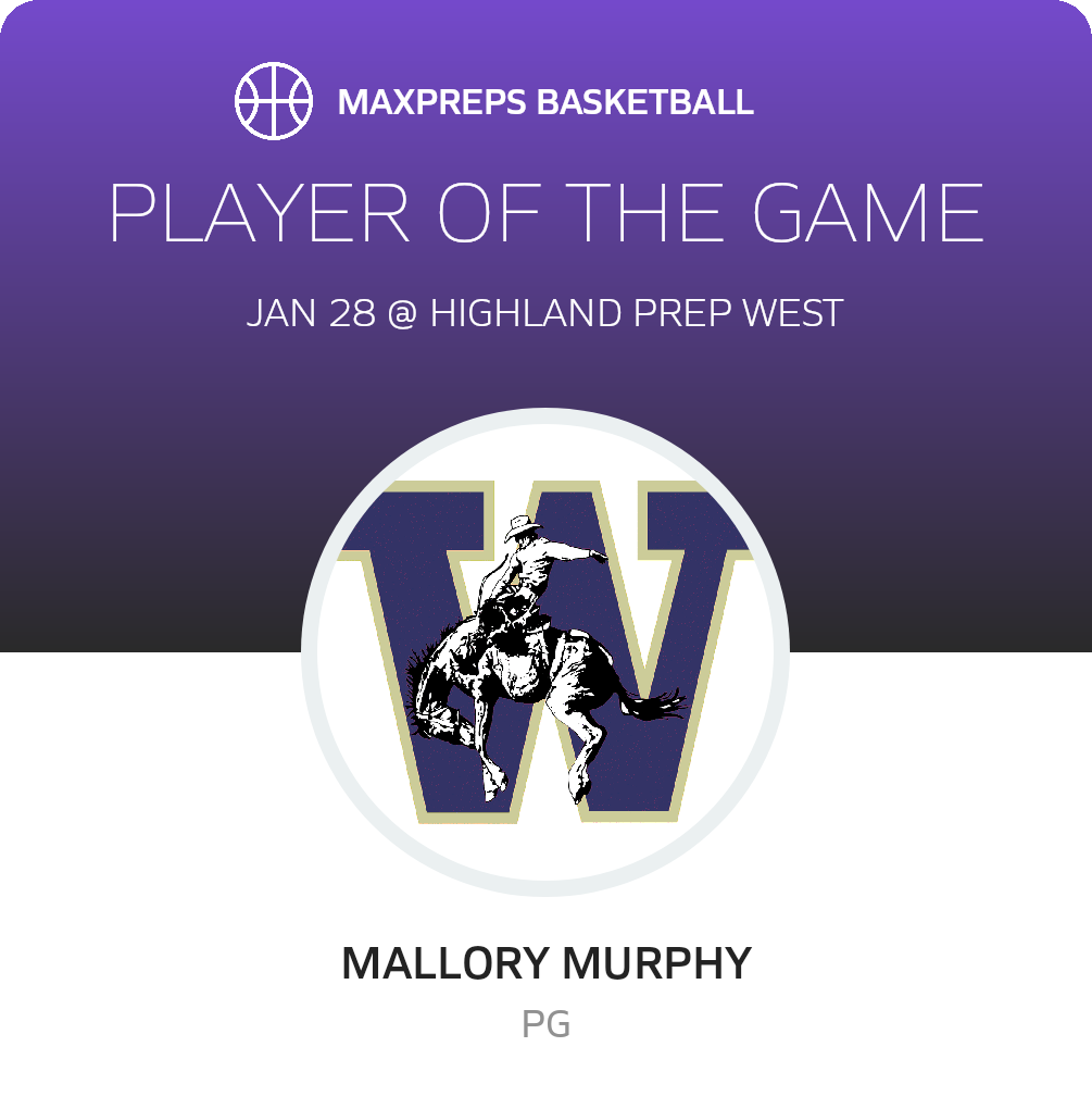 #4 Mallory Murphy Player of the Game badge