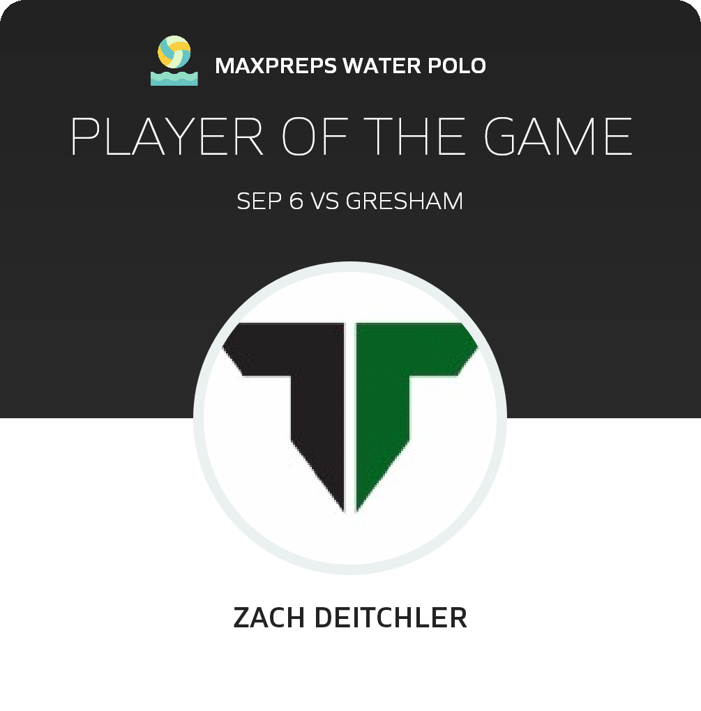 #18 Zach Deitchler Player of the Game badge