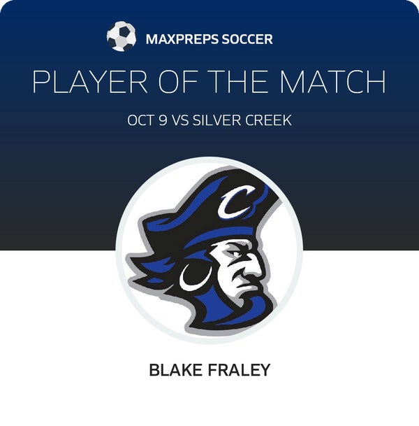 #15 Blake Fraley Player of the Game badge