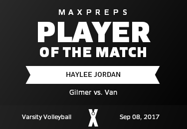 #9 Haylee Jordan Player of the Game badge