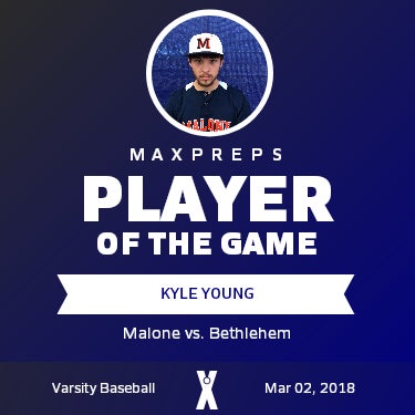 #1 Kyle Young Player of the Game badge