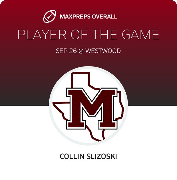 #2 Collin Slizoski Player of the Game badge