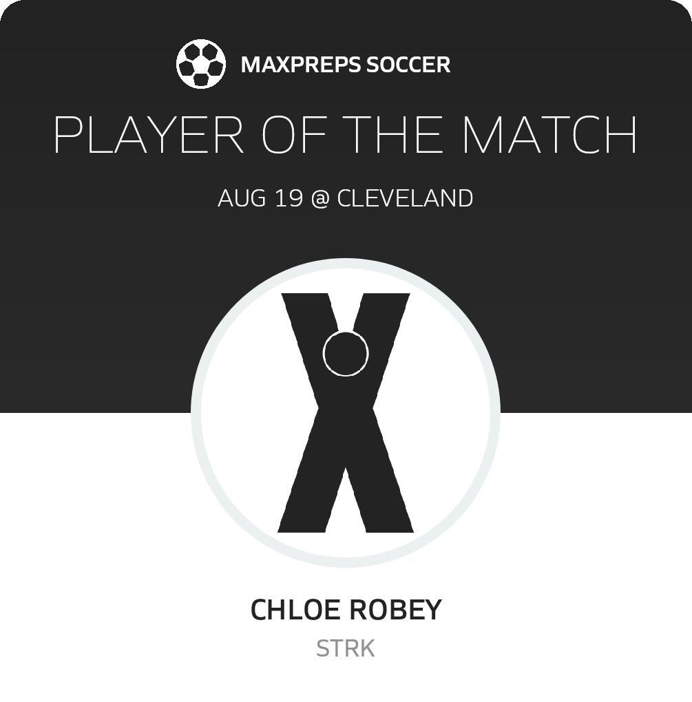#7 Chloe Robey Player of the Game badge