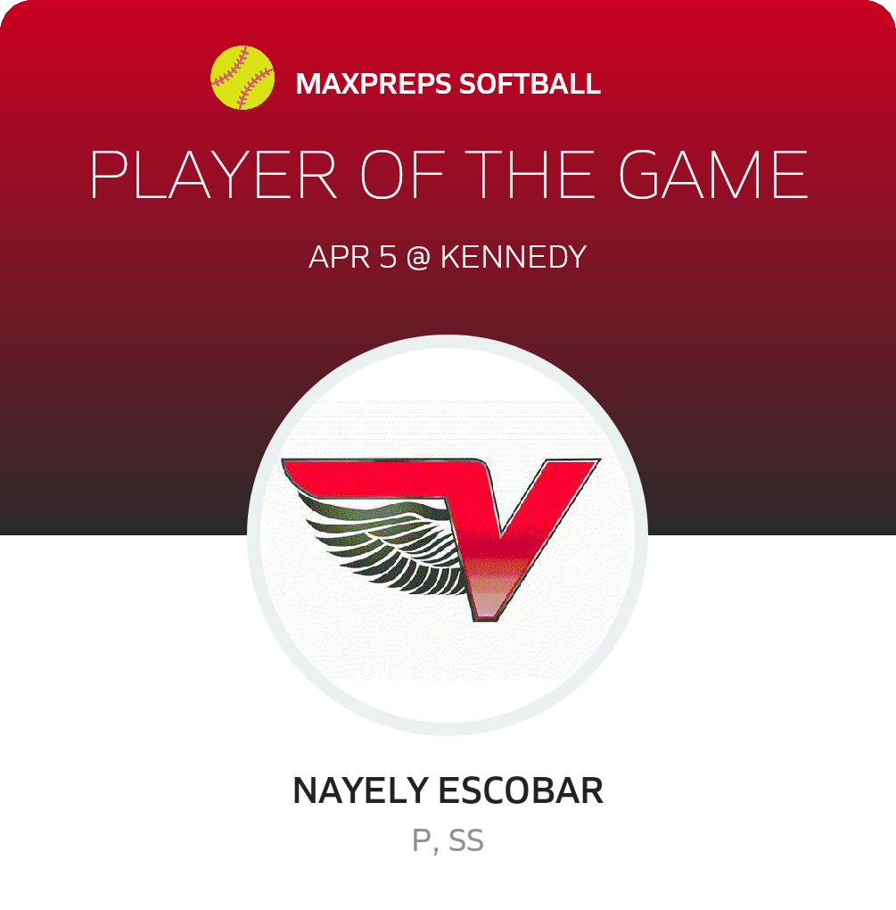 #14 Nayely Esquibel Player of the Game badge