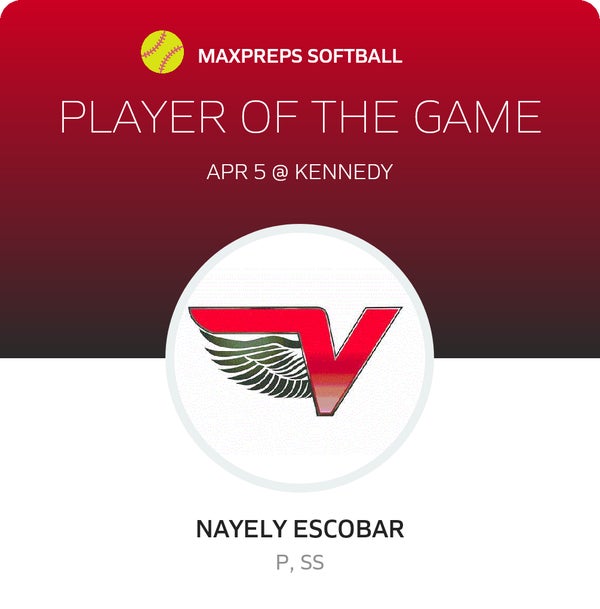 #14 Nayely Esquibel Player of the Game badge